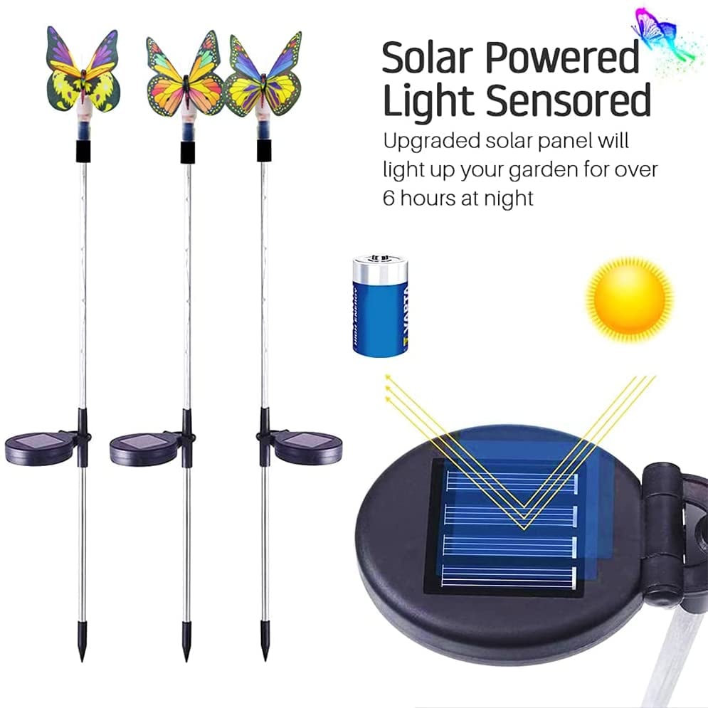đ„Last Day 70% OFF-Outdoor Solar Garden Butterfly Lights Decor