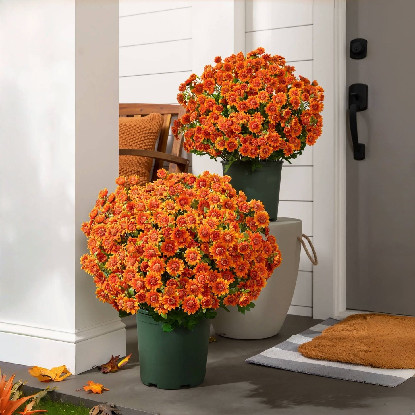 🔥 $2.99 On Sale Only Today 🌱Artificial Outdoor Sunset Mums Flowers