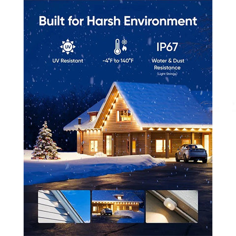 Smart Rainbow LED Permanent Outdoor Light β Smartlight π