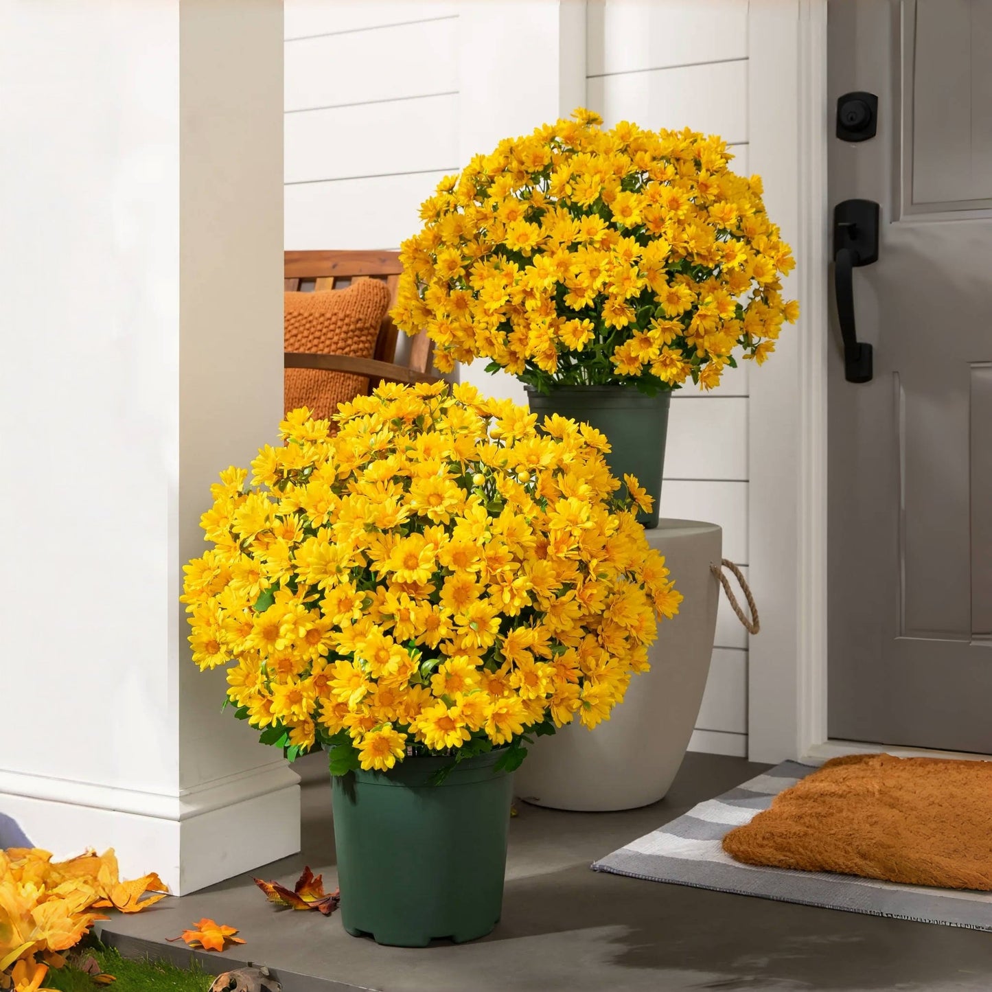 🔥 $2.99 On Sale Only Today 🌱Artificial Outdoor Sunset Mums Flowers