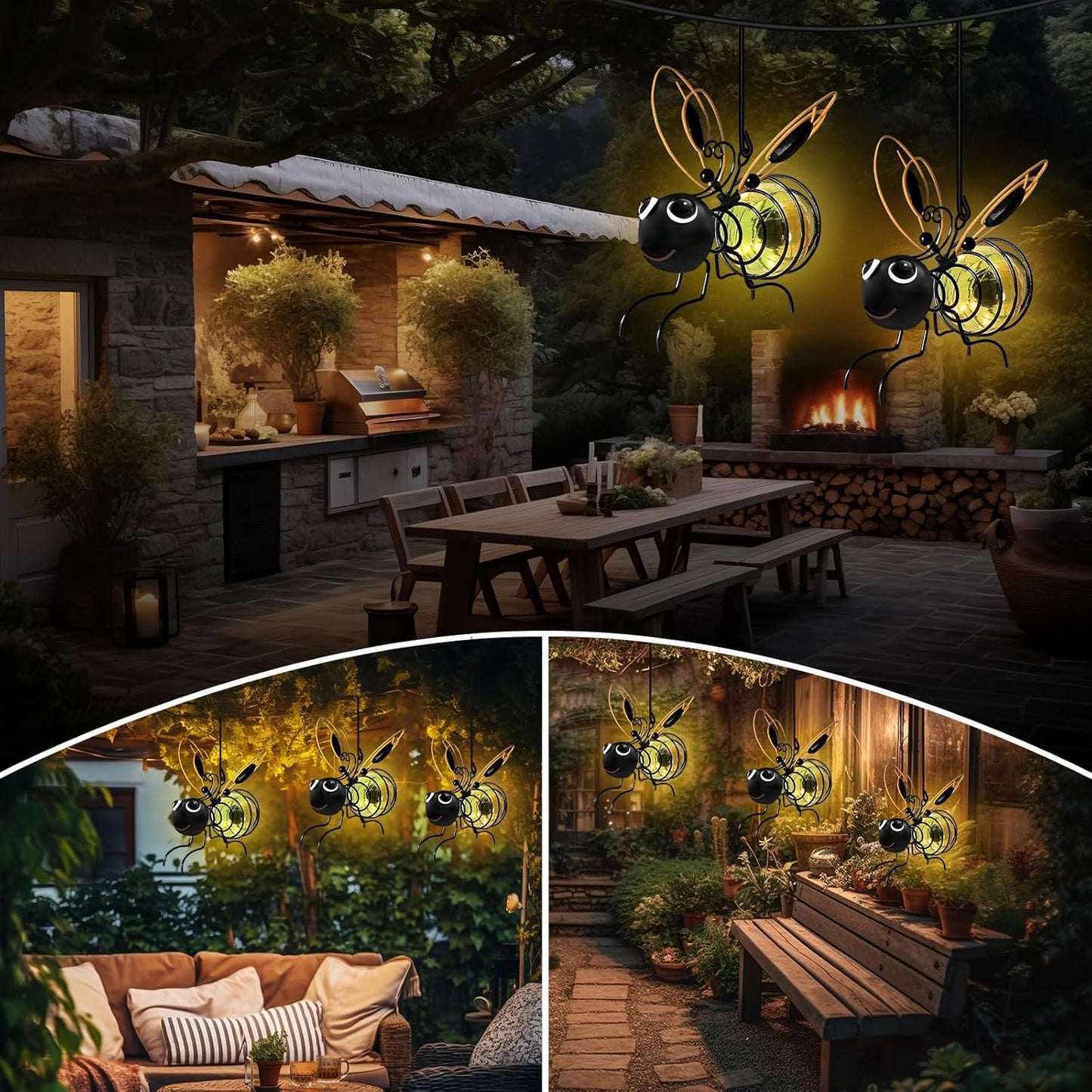 🔥2025 HOT SALE🔥Outdoor Hanging Solar Bee Light