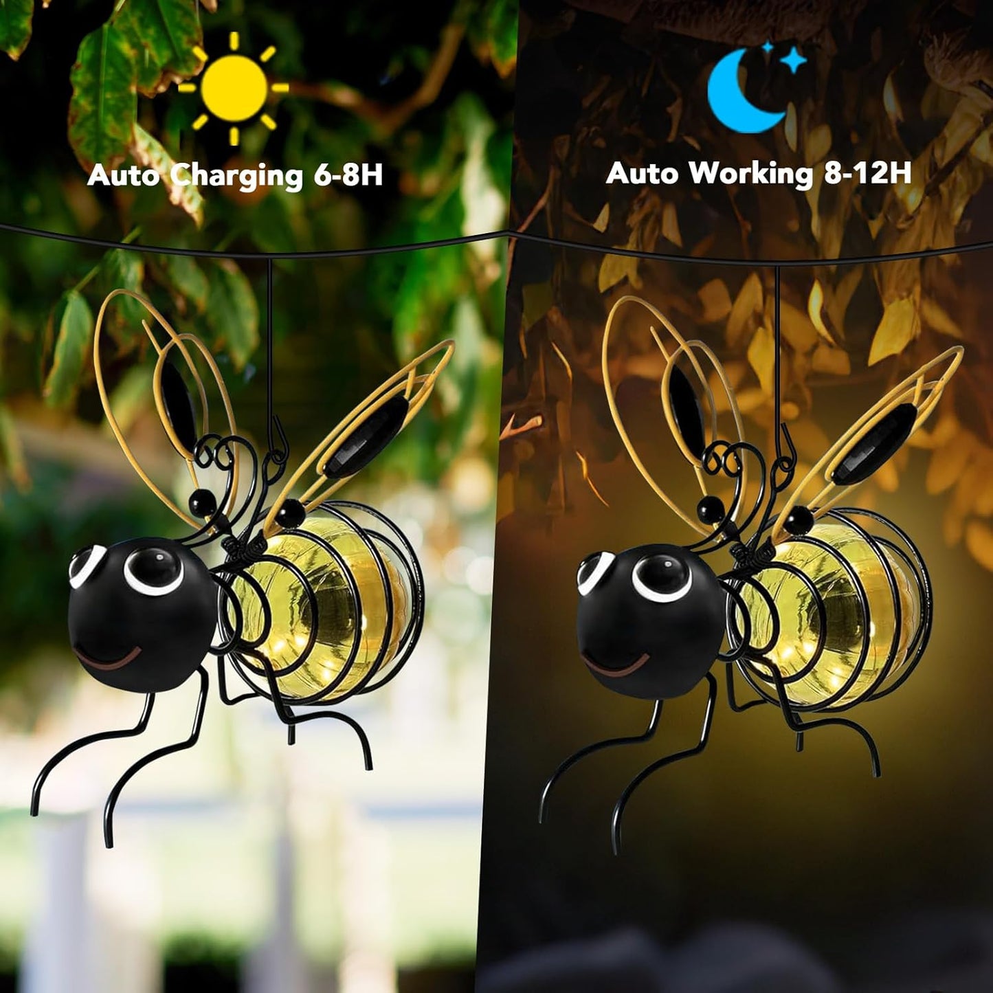 🔥2025 HOT SALE🔥Outdoor Hanging Solar Bee Light