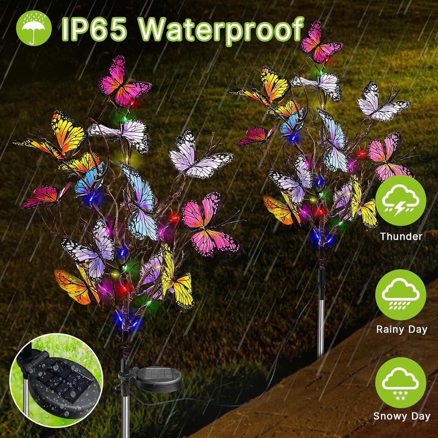 🔥2025 HOT SALE🔥Solar Outdoor Butterfly Lights💐