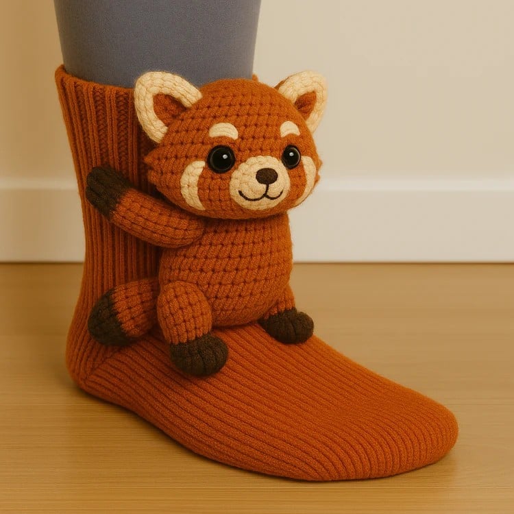 🔥Last Day 49% OFF🧦Hand Crocheted 3D Animal Socks