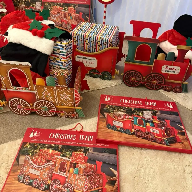 🚂 Christmas Trains Gift Holder - PREMIUM EDITION