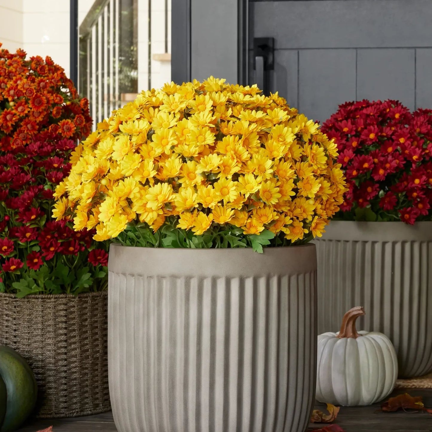 🔥 $2.99 On Sale Only Today 🌱Artificial Outdoor Sunset Mums Flowers