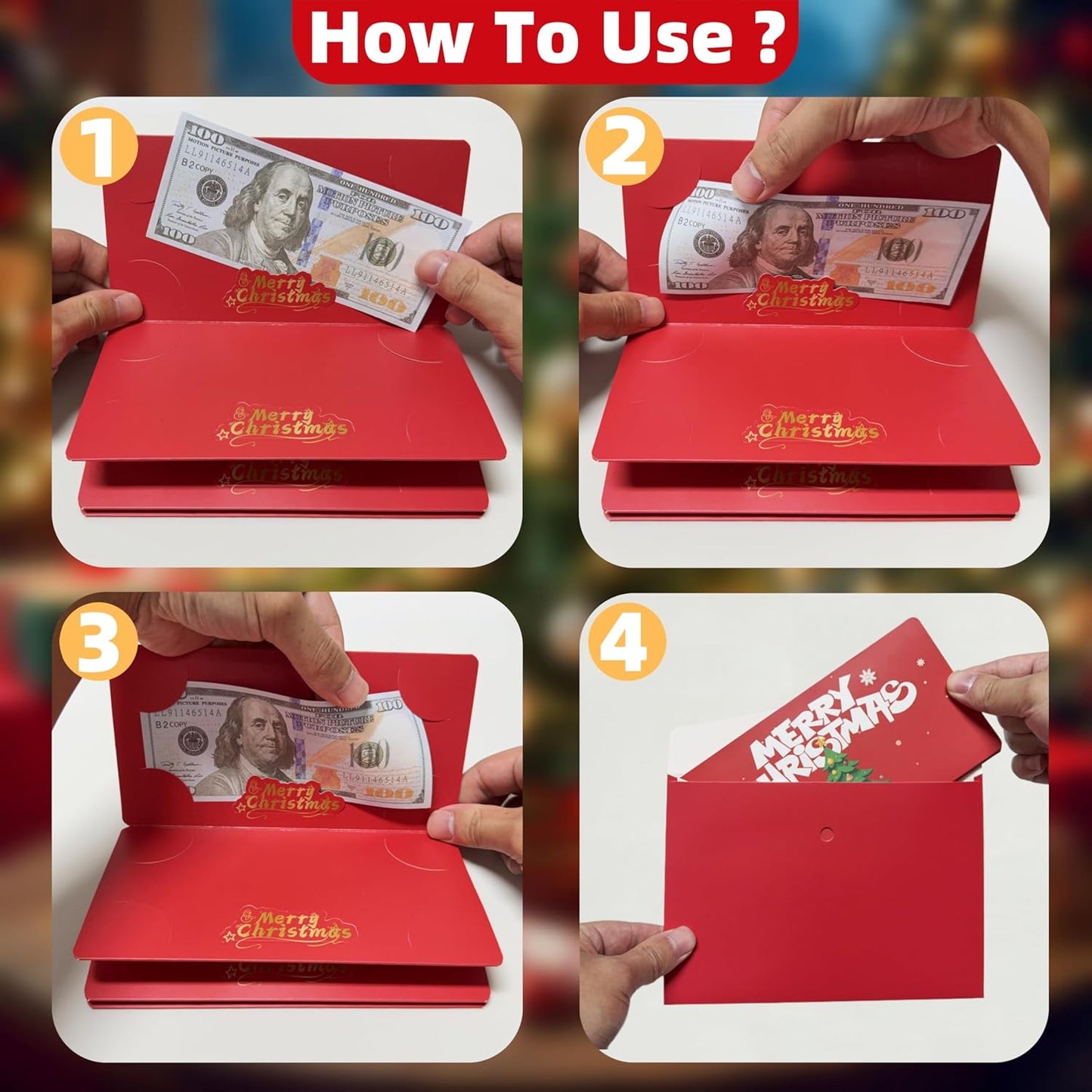 🏆 $3.99 On Sale Only Today💸 A creative way to give cash this Christmas!