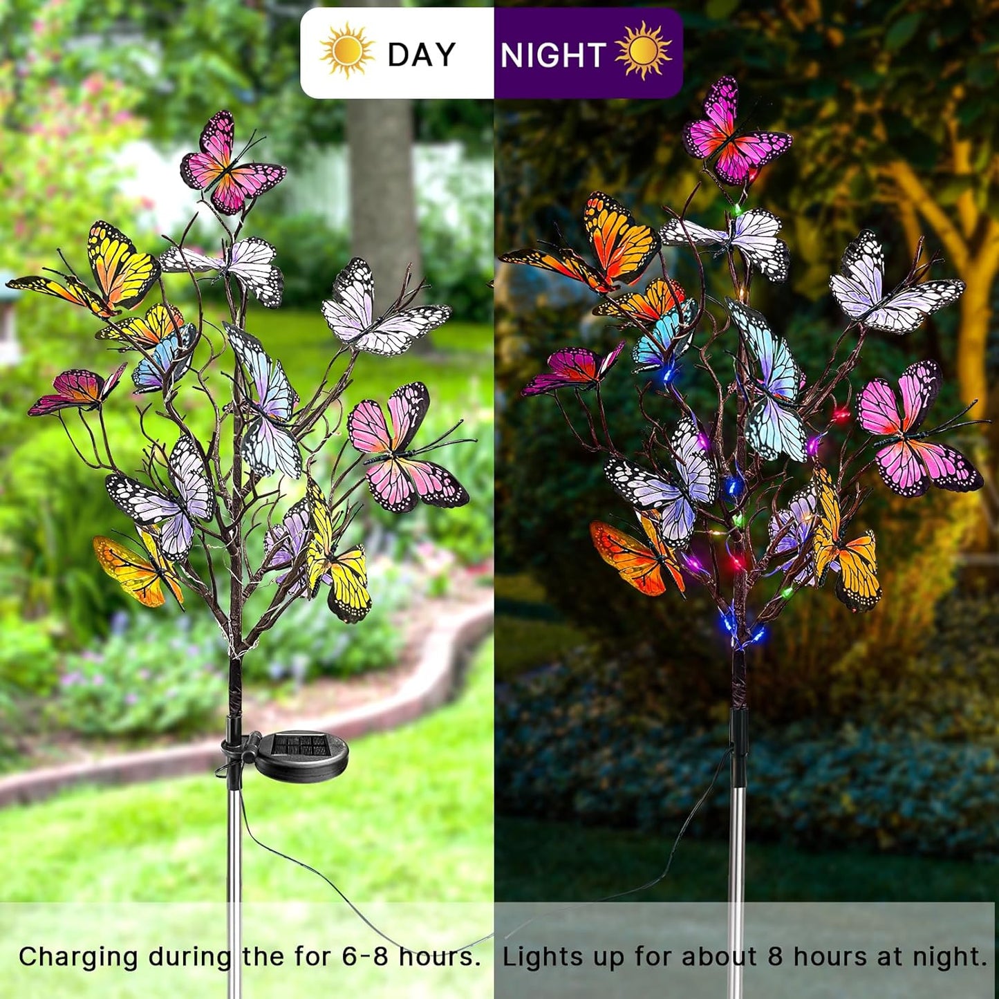 🔥2025 HOT SALE🔥Solar Outdoor Butterfly Lights💐