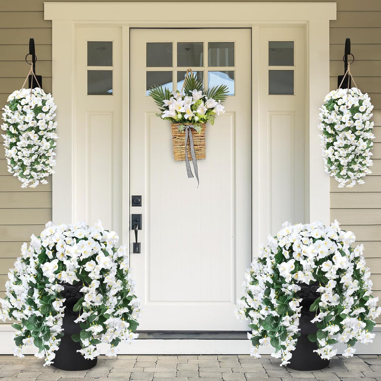 🔥$8.99 On Sale Only Today🔥Artificial Faux Hanging Flowers Plants