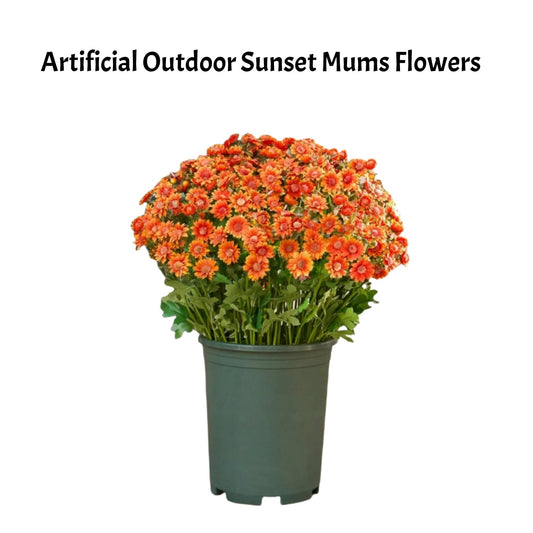 🔥 $2.99 On Sale Only Today 🌱Artificial Outdoor Sunset Mums Flowers