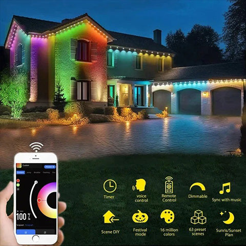 Smart Rainbow LED Permanent Outdoor Light – Smartlight 🎁