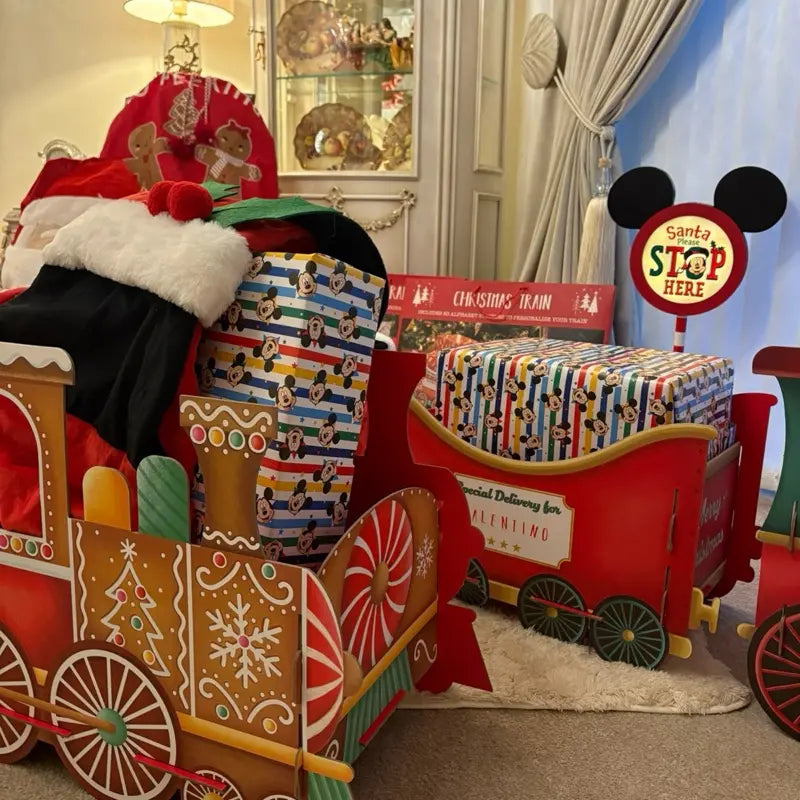 🚂 Christmas Trains Gift Holder - PREMIUM EDITION