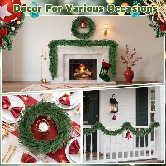 🎄Christmas Greenery - Real Touch Norfolk Pine Garland