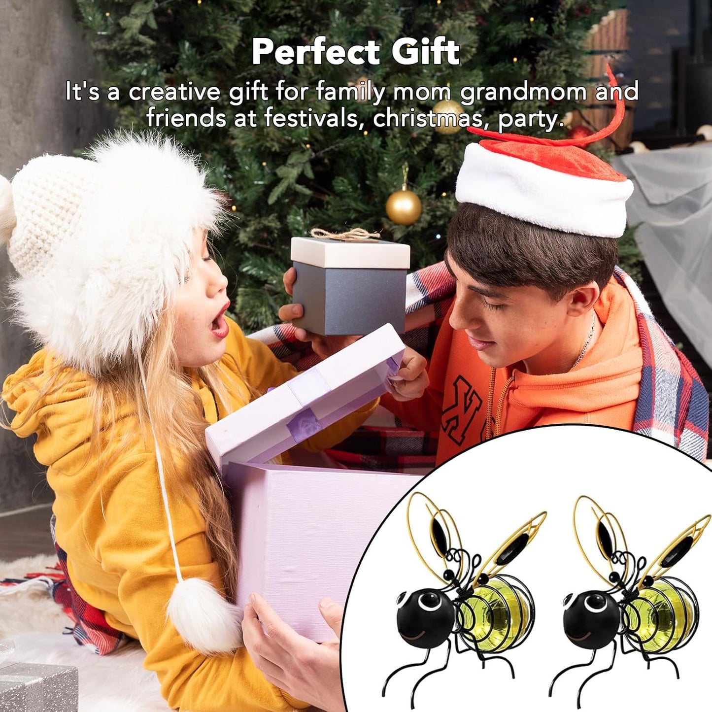 🔥2025 HOT SALE🔥Outdoor Hanging Solar Bee Light