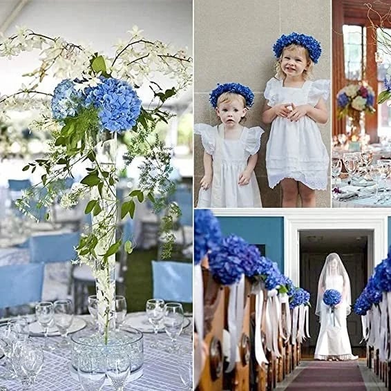 🔥 $9.98 On Sale Only Today 💐Outdoor Artificial Hydrangea Flowers