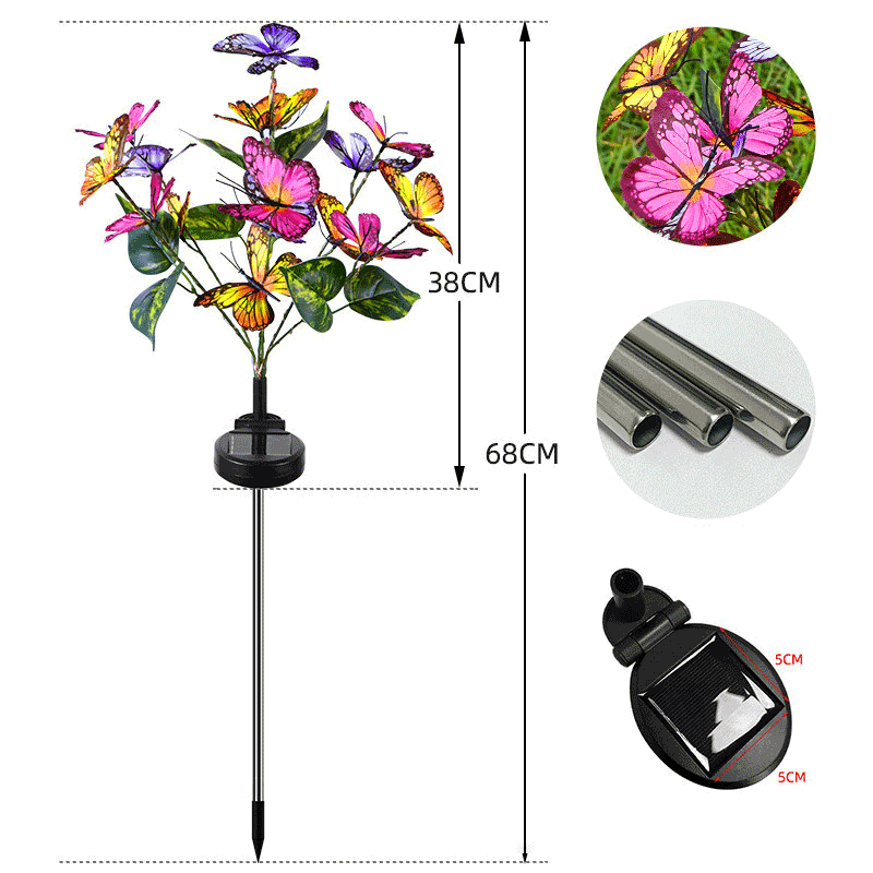 🔥2025 HOT SALE🔥Solar Outdoor Butterfly Lights💐