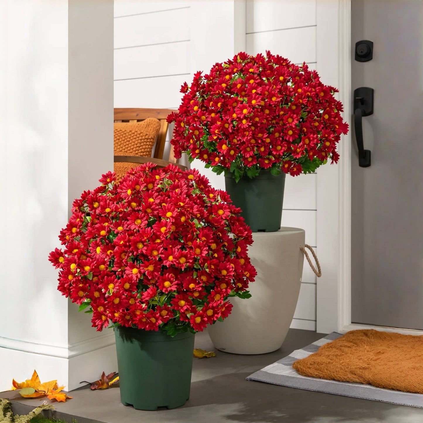 🔥 $2.99 On Sale Only Today 🌱Artificial Outdoor Sunset Mums Flowers