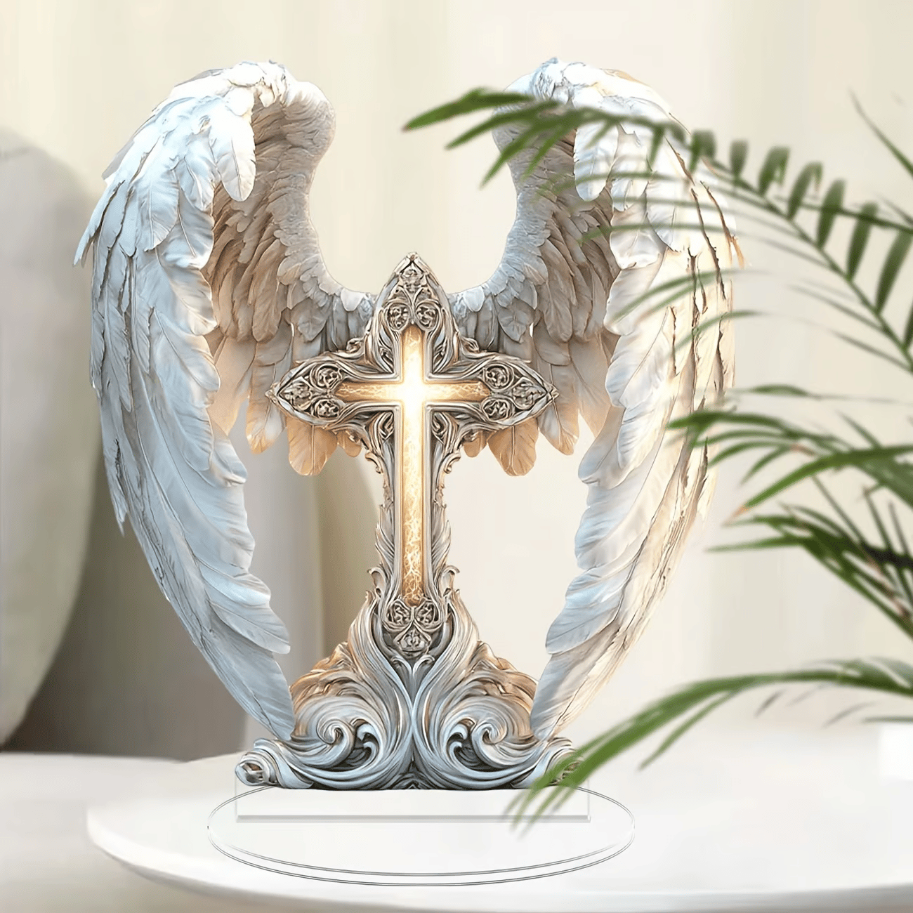 💖LAST DAY SALE 70% OFF-🪽Gorgeous Angel Wings Cross Decoration✝️